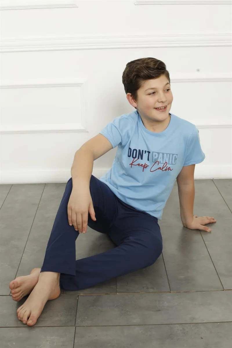 اكبينيز Father Son Blue Family Pajamas Set Sold Separately 50102