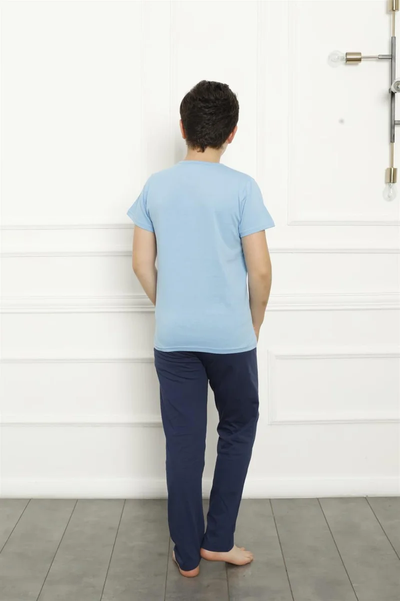 اكبينيز Father Son Blue Family Pajamas Set Sold Separately 50102