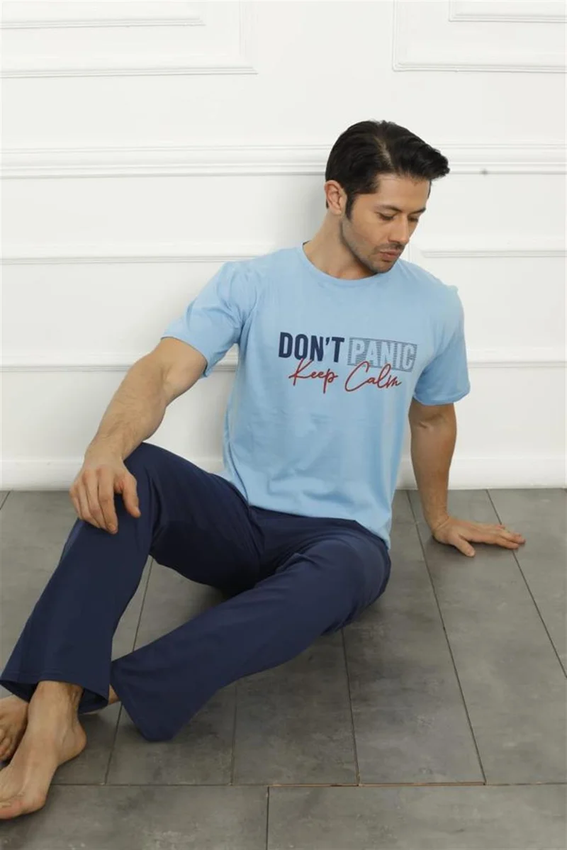 اكبينيز Father Son Blue Family Pajamas Set Sold Separately 50102