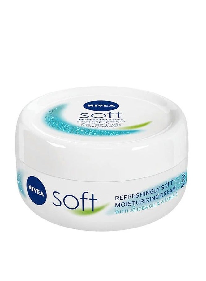 نيفيا كريم ناعم ومنعش ومرطب أبيض 50ملليلتر - Image 1