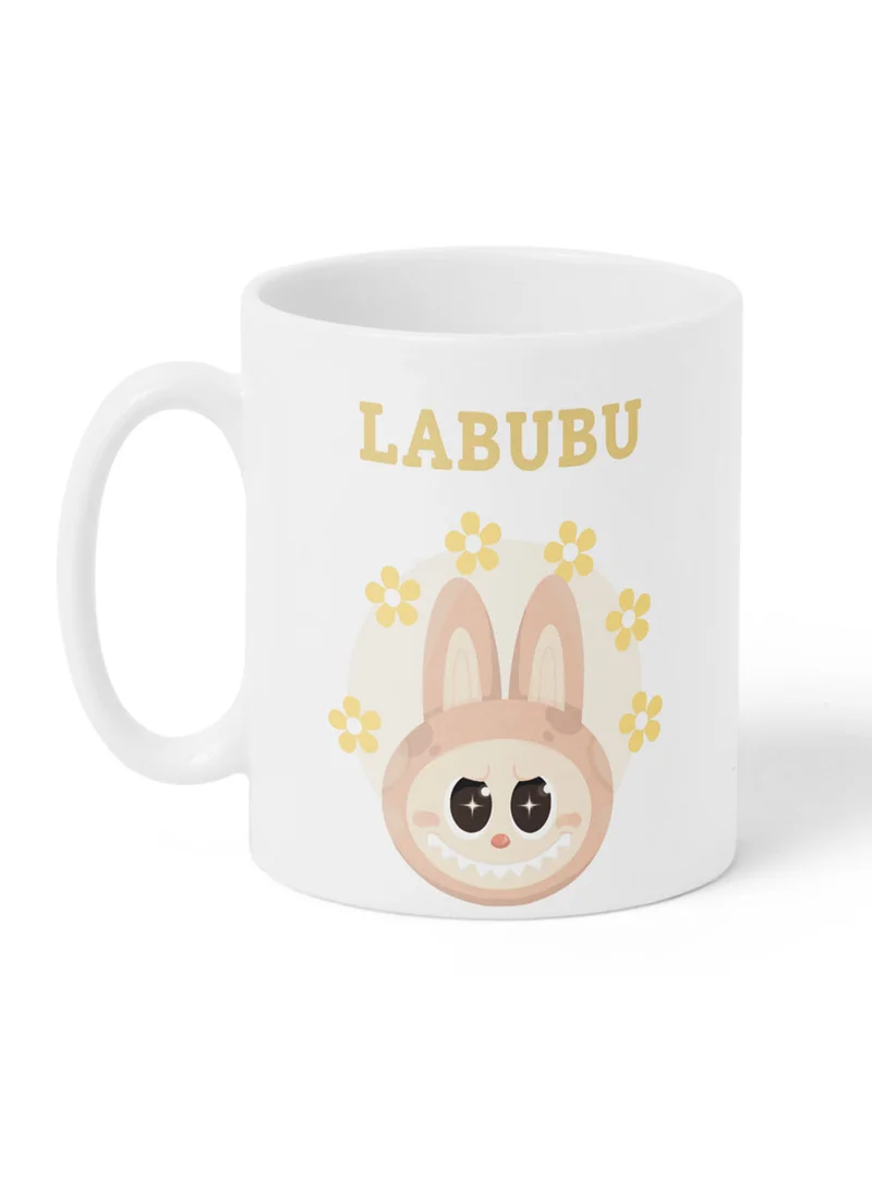 لوحة كوب ١١ أونصة من السيراميك بتصميم مطبوع على الجانبين