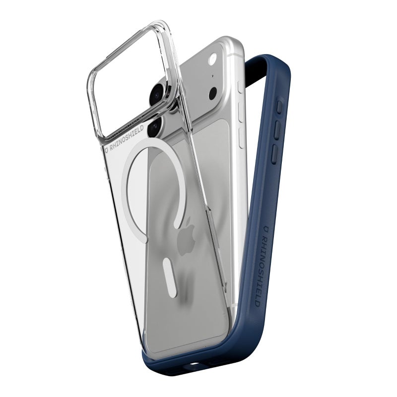 RHINOSHIELD جراب هاتف RhinoShield متوافق مع MagSafe لهاتف iPhone 17 Pro Max موديل NX، جراب واقي معياري مع لوحة خلفية، حماية عسكرية مغناطيسية فائقة ضد السقوط، أزرق بحري - Image 2
