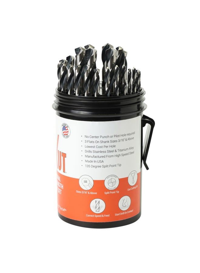 KnKut 29KK5DB Jobber Set for 1/16-Inch to 1/2-Inch by 64ths Drill Buddy, 29-Piece - Image 4