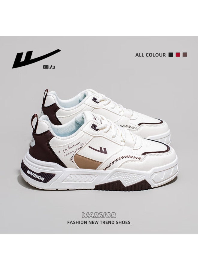 Huili Men's Shoes, Autumn New Thick-soled Sneakers, Casual Trendy Sports Shoes For Men, 2636 Beige/brown, Size 41