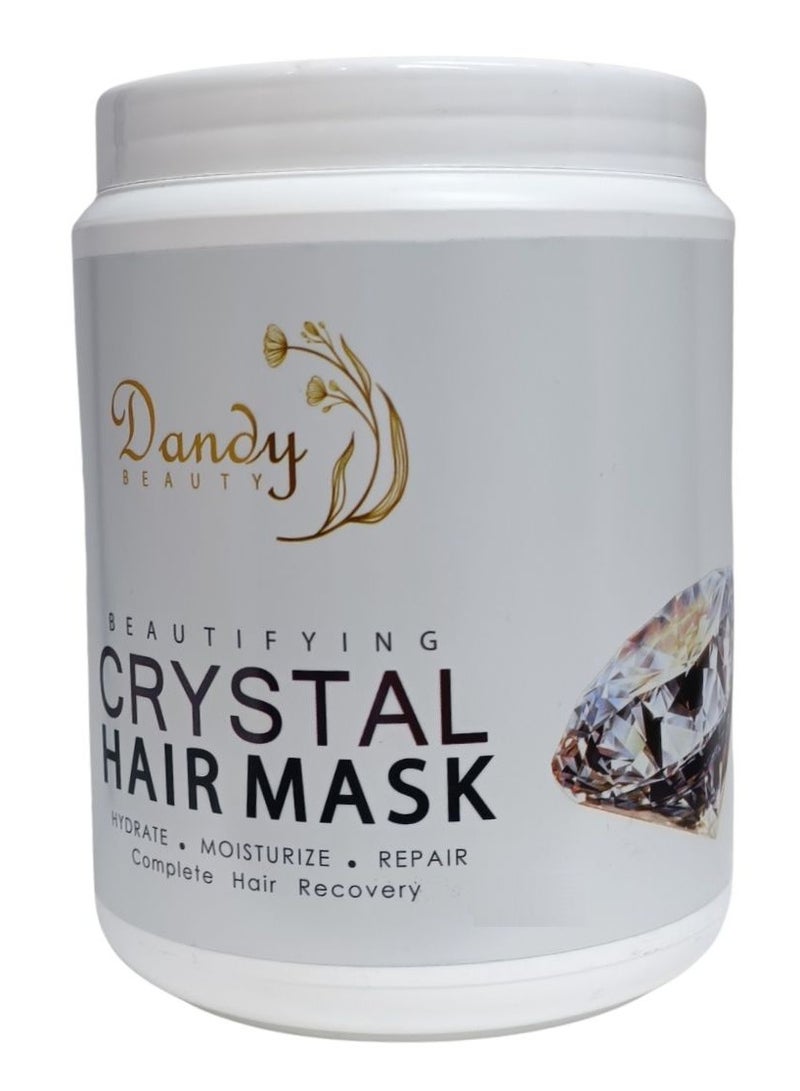 Dandy Beauty Hair Mask CRYSTAL 1000g Deep Conditioning and Repair Treatment for Smooth, Hydrated Hair, Complete hair recovery - Image 1