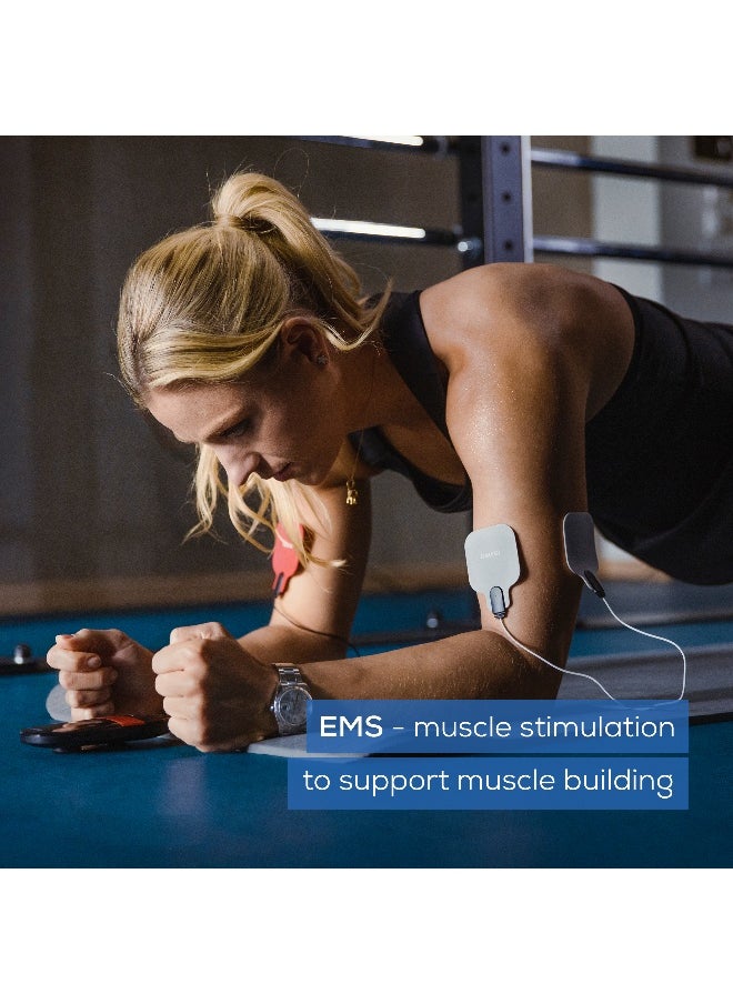 Beurer EM59 Digital TENS/EMS Device with Heat, 4-in-1 stimulation device for pain therapy, muscle stimulation, massage and heat therapy, 4 electrodes, 70 programmes, 50 intensity levels  - Image 4