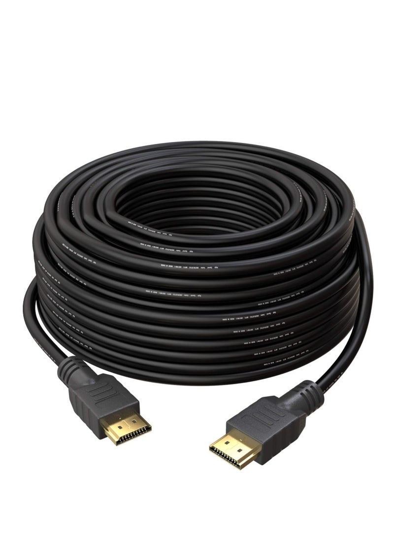 ستارجولد كيبل HDMI v1.4 بطول 10 متر من ستارجولد | سلك عالي السرعة مع ايثرنت ايه ار سي ثلاثي الابعاد | FHD 1080P,1080i,4K PS4 Xbox One سكاي HD تلفزيون لابتوب شاشة سي سي تي في | مطلي بالذهب والاسود  - Image 1