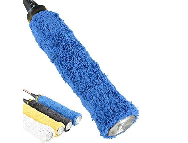 Grès مضرب بادل/تنس/سكواش متعدد الاستخدامات من البولي يوريثان الاصطناعي مع قبضة منشفة فائقة اللصق (متعدد الألوان) - 2 قطعة - Image 1