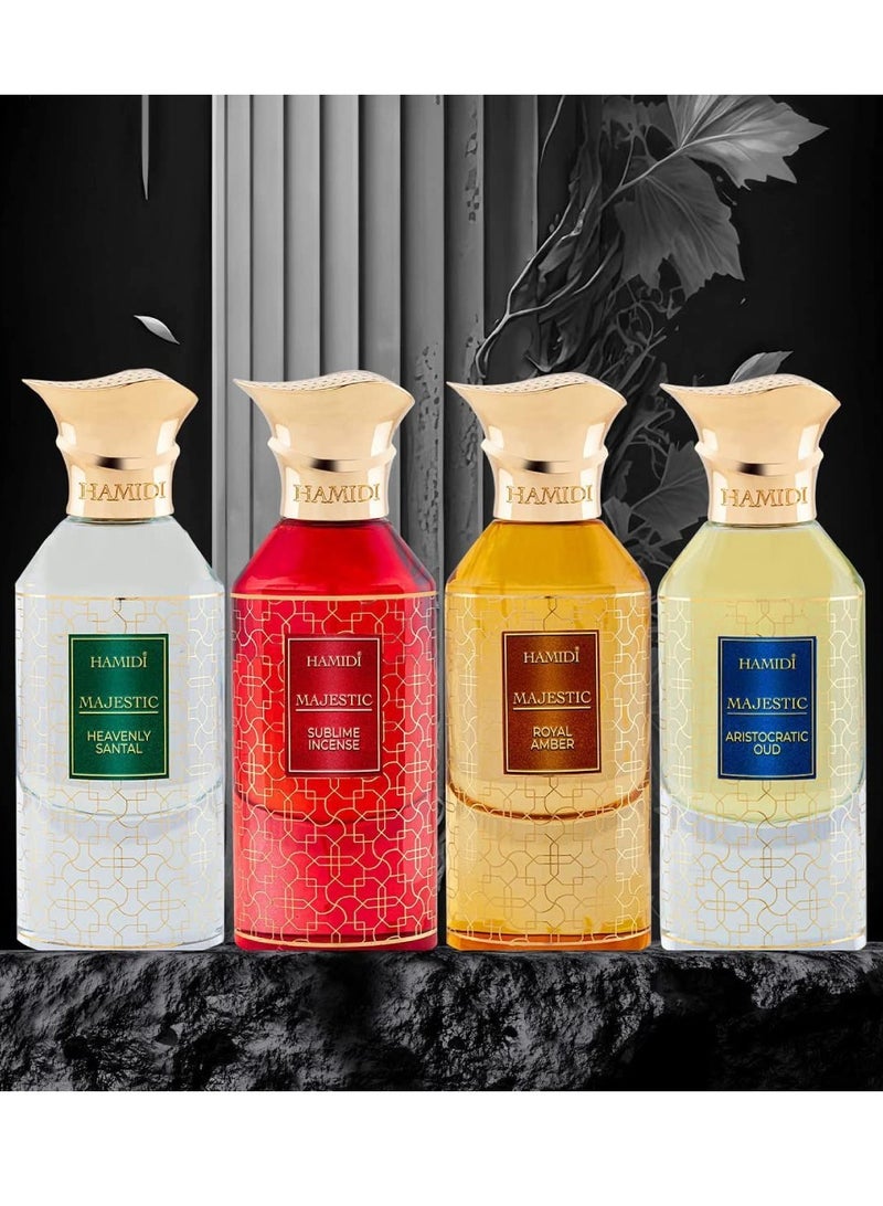 HAMIDI عطر حميدي ماجيستيك هيفنلي سانتال للجنسين أو دو برفيوم شرقي 85 مل، عطور للرجال والنساء - Image 4