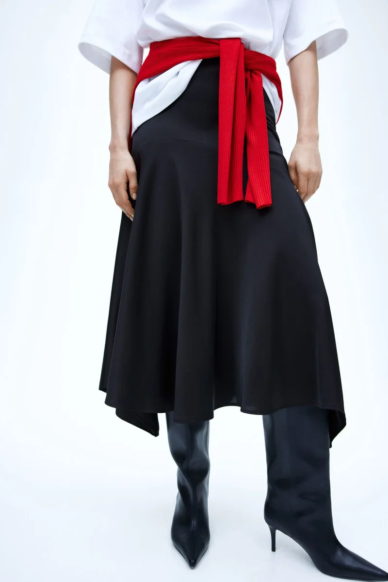 H&M Satin twill skirt