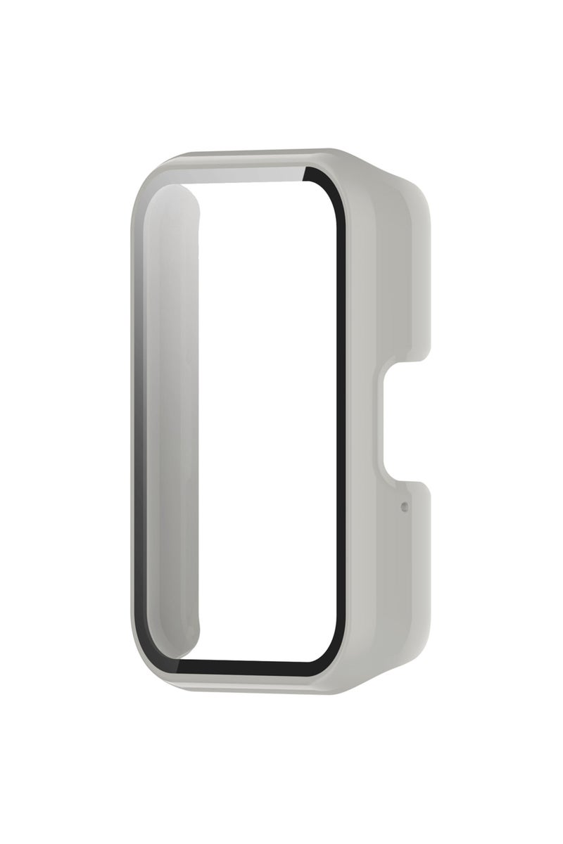 Samsung Galaxy Fit3 WHITE Watch Case Compatible for Fit3, Protective PC Frame Face Cover Built-in