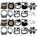 FJSaDobo 2 Set Carburetor Carb Repair Rebuild Kit Gasket Diaphragm for WT391 WT20 WT3 WT309 WT310 WT324 WT379 K10WAT - Image 2
