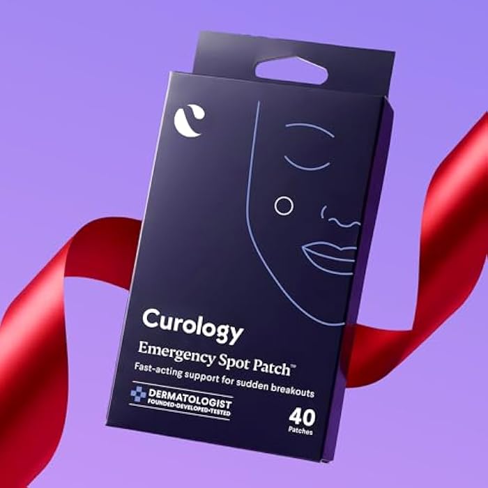 Curology Emergency Spot Pimple Patches for Face, Stocking Stuffer Gifts, Hydrocolloid Pimple Patches Fast-Acting, 40 Count - Image 2