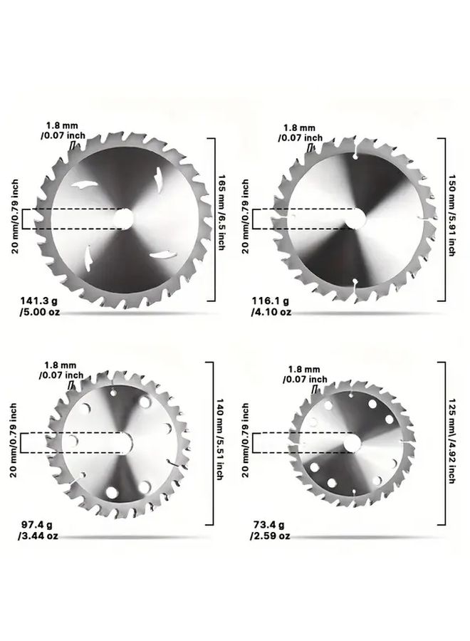 6.0 Inch Lithium Battery Woodworking Cutting Disc With Reducing Ring - Image 3