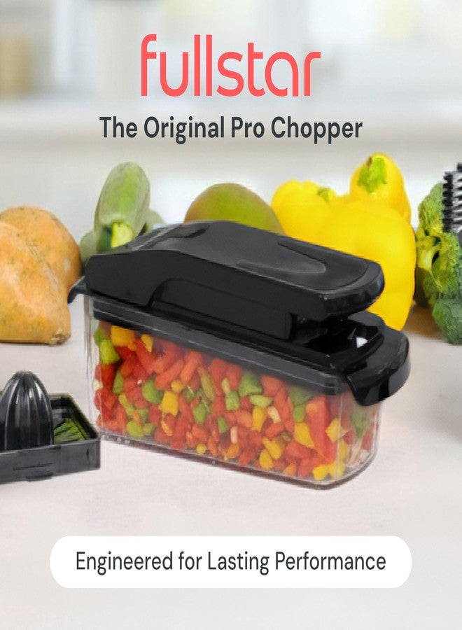 Fullstar Vegetable Chopper and Spiralizer - Food Chopper with Container, Fruit Slicer, Kitchen Gadgets & Accessories, Home Essentials (9 in 1, Black) - Image 2