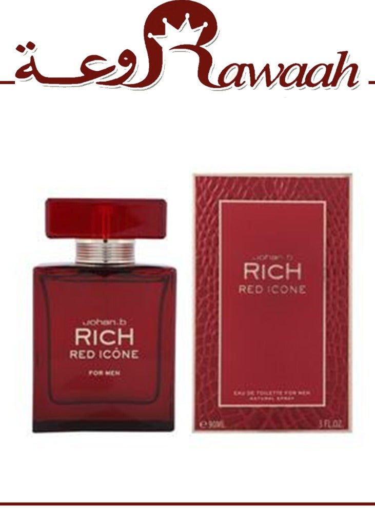 جوهان. بي عطر ريتش ريد آيكون من يوهان بي 3 أونصة أو دو تواليت للرجال