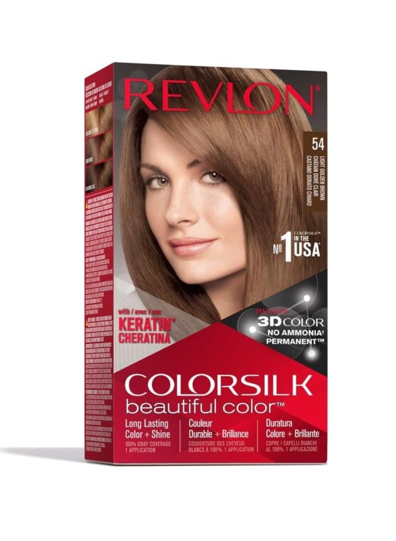 REVLON Color Silk Hair Color (Light Golden Brown) - Image 1