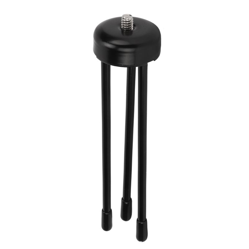 Mini Tabletop Tripod: 1/4in Stainless Steel Adapter - Durable Stable Construction Compact Portable Tripod for Travel Selfie SLR Camera Phone Video Recording Live Broadcast - Image 2