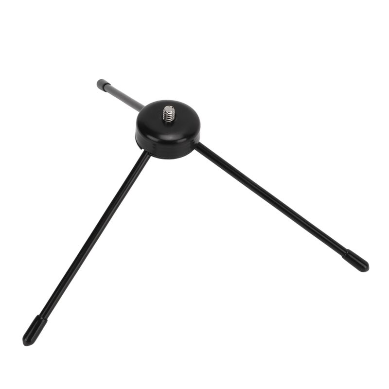 Mini Tabletop Tripod: 1/4in Stainless Steel Adapter - Durable Stable Construction Compact Portable Tripod for Travel Selfie SLR Camera Phone Video Recording Live Broadcast - Image 4