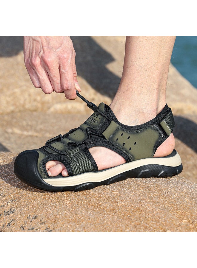 CARTELO Summer Outdoor Openwork Sandals, Breathable Anti-collision Toe-cover Sandals, Soft-soled Beach Sandals, Men's Sandals, Men's Casual Sandals - Image 5