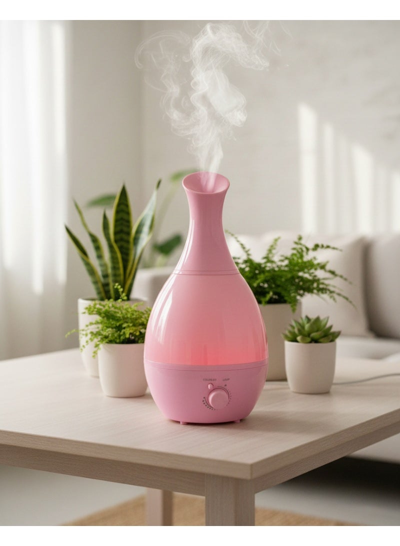 DOMA Steam Diffuser, Humidifier, and Electric Aroma Diffuser (Full pink, 2.5L) - Image 5