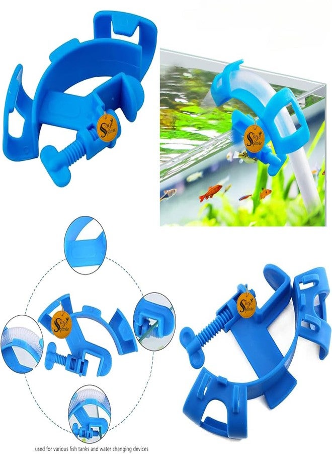 Sage Square Turtle Platform Grass, Natural Basking Area, Easy-to-Clean, Reptile Habitat Enrichment, basking Platform + Aquarium Hose Holder, Changing Water, Twisting, Aquarium Tool, Plastic, Durable - Image 2