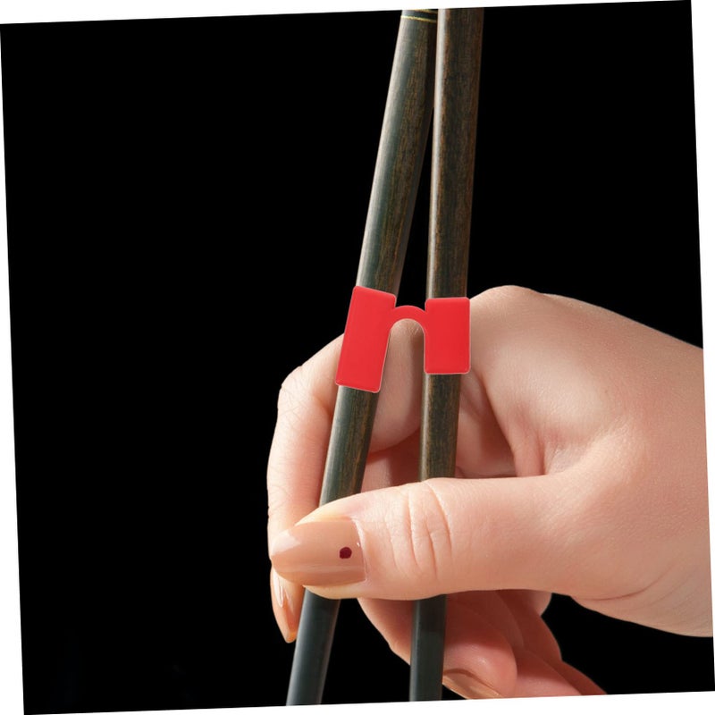 Red Training Chopstick Clip For Beginners 5Pcs Plastic Learning Helper - Image 5