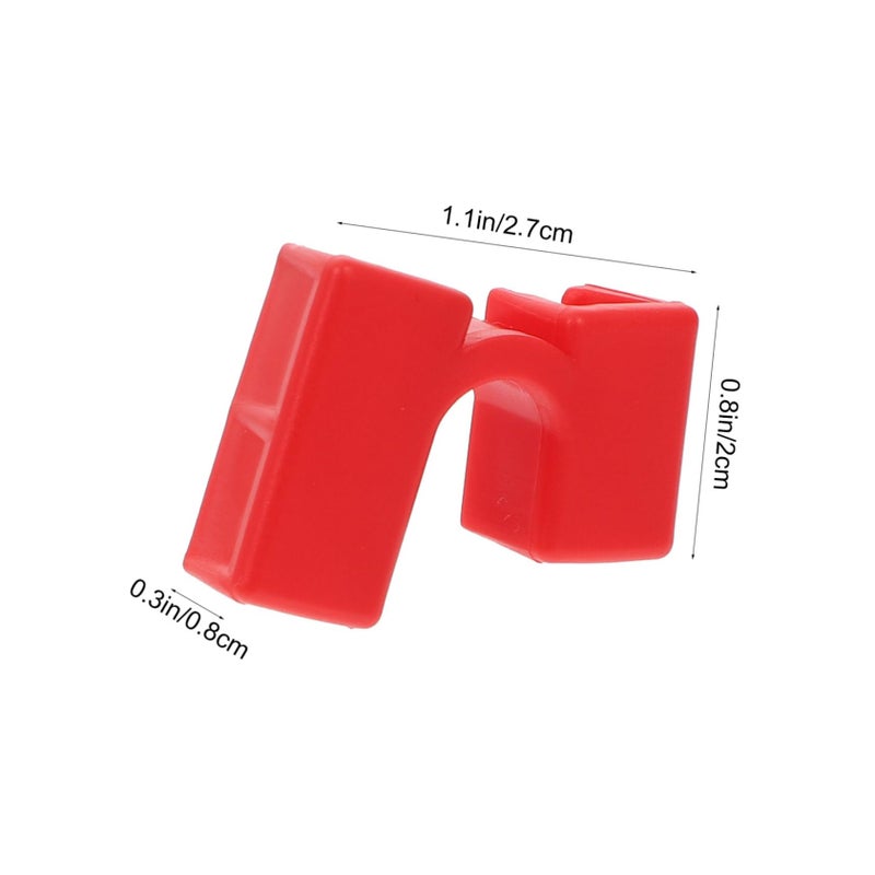 Red Training Chopstick Clip For Beginners 5Pcs Plastic Learning Helper - Image 3