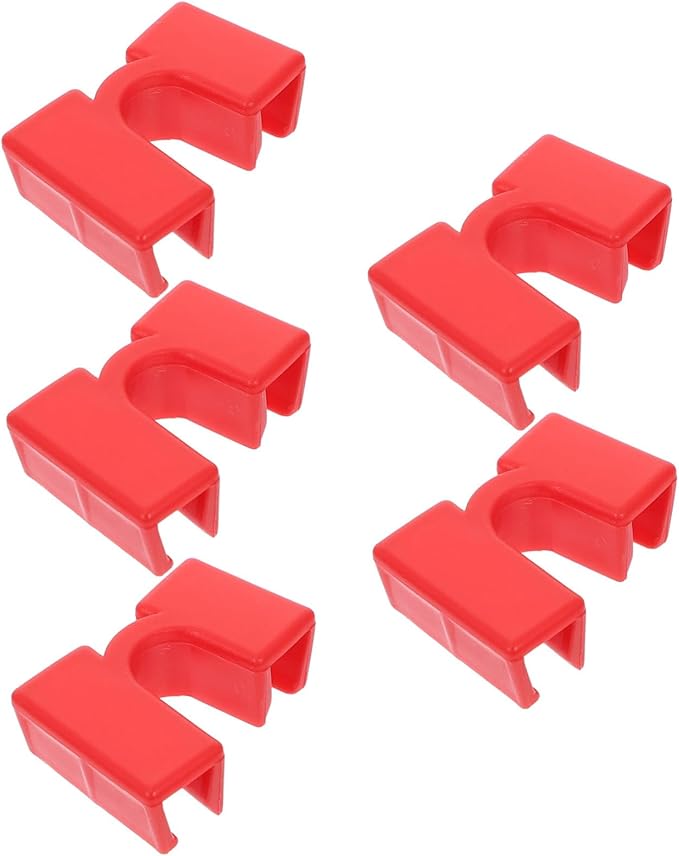 Red Training Chopstick Clip For Beginners 5Pcs Plastic Learning Helper - Image 1