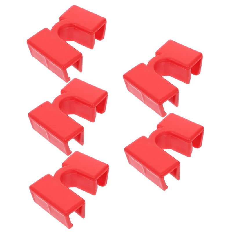 Red Training Chopstick Clip For Beginners 5Pcs Plastic Learning Helper - Image 2