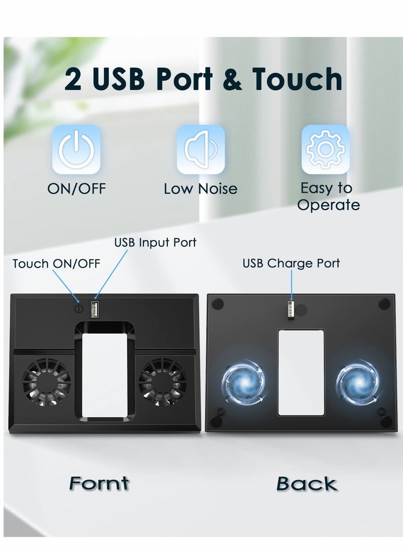 KASTWAVE Vertical Cooling Fan for Xbox Series X, USB Powered Cooling Stand with RGB LED Light - Image 3