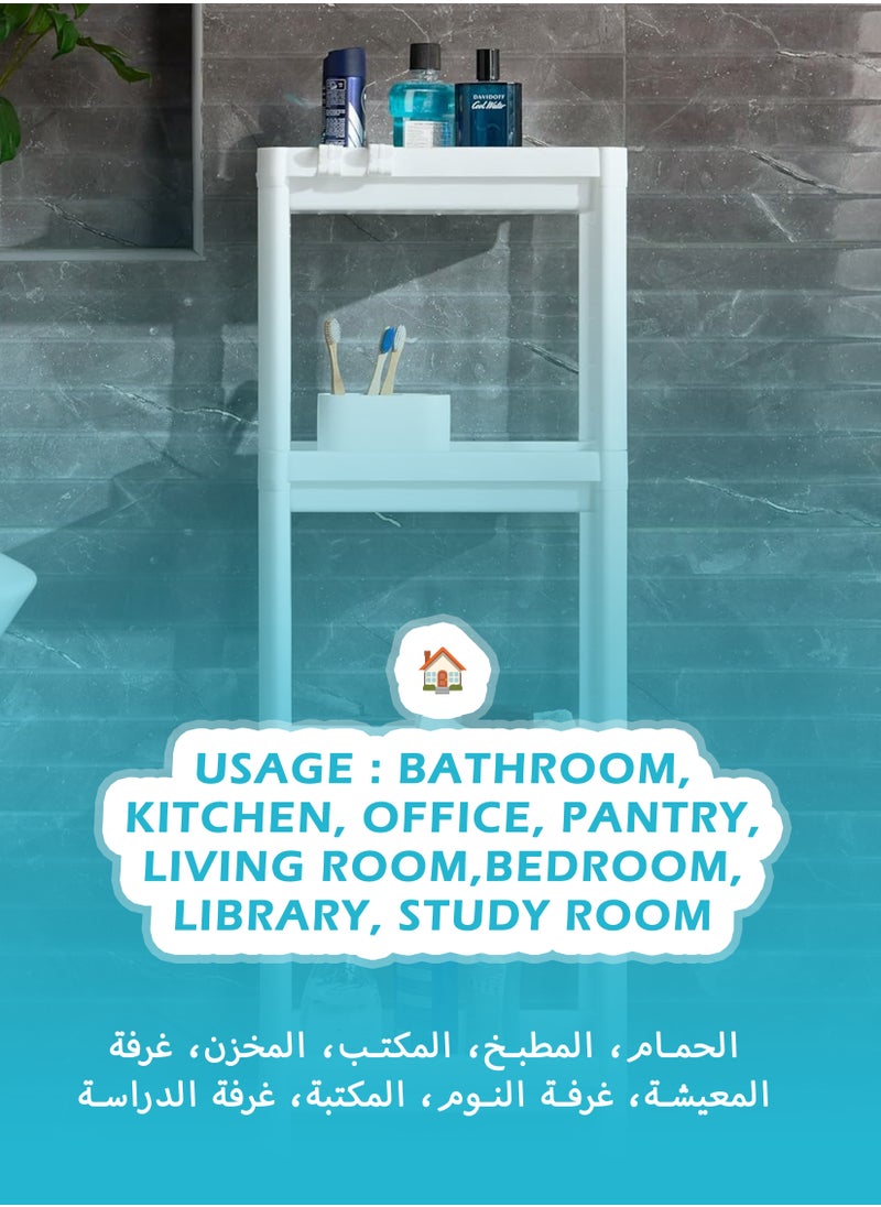 Generic 4 Layer Corner Vesken Shower Caddy Shelves Plastic Shelf For Kitchen Grocery Office Pantry Rack Library Study Room Bedroom And Toilet Storage  - Image 2