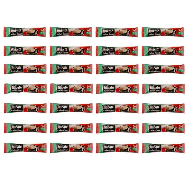 SFU E Com Alicafe Italian Roast 3 in 1 Instant Coffee | Smooth With Microground Coffee | Instant Coffee Sachets | (28 x 16.5g) - Image 1