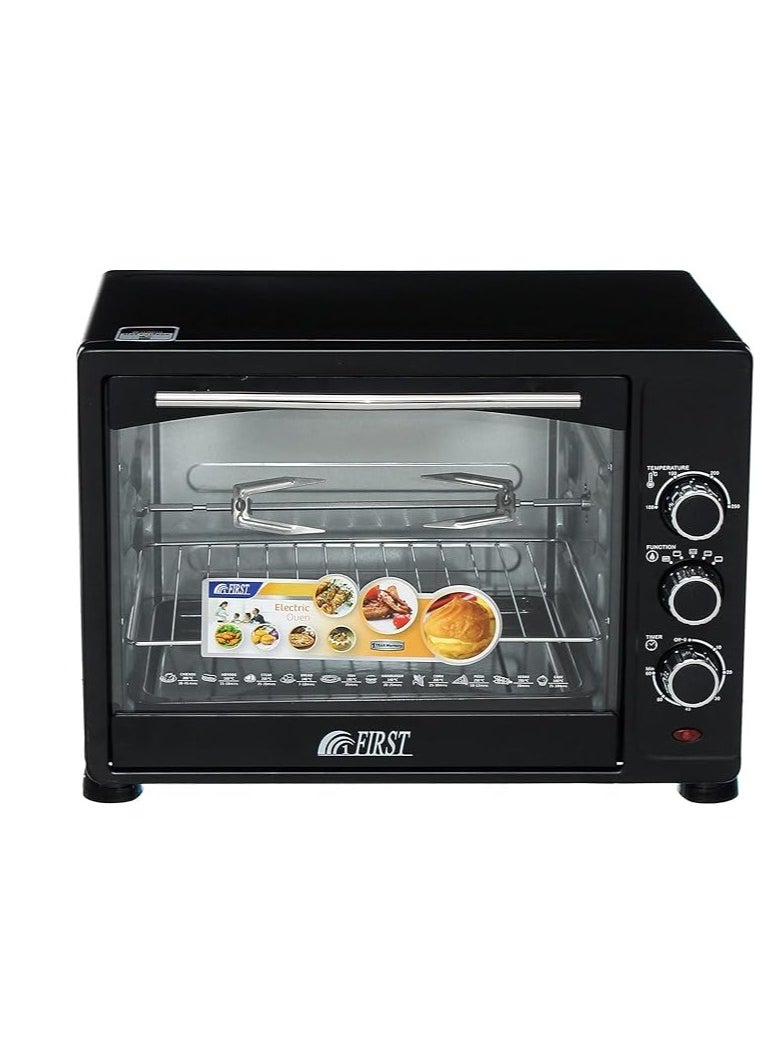 first First One 38-Liter Electric Oven - Model UF-3800 - Black  - Image 1