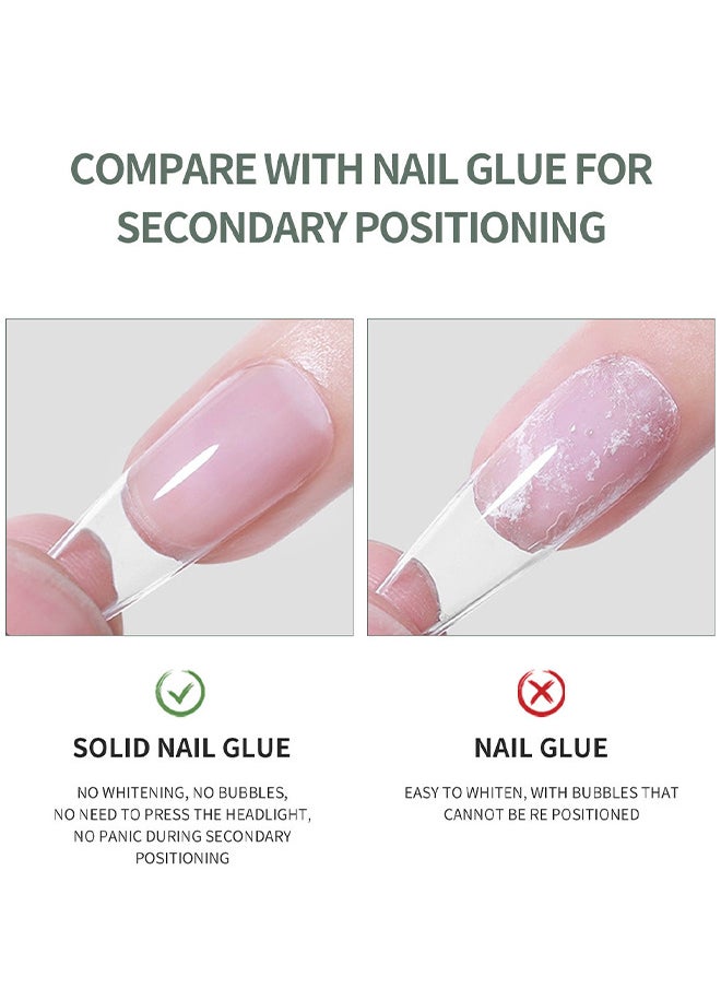 XEIJAYI Solid Nail Glue Gel For Press On Nails Acrylic Fake Nails 3D PVC Candy Soft Polish For Nail Strengthening DIY Nail Art Home Salon Use  - Image 4