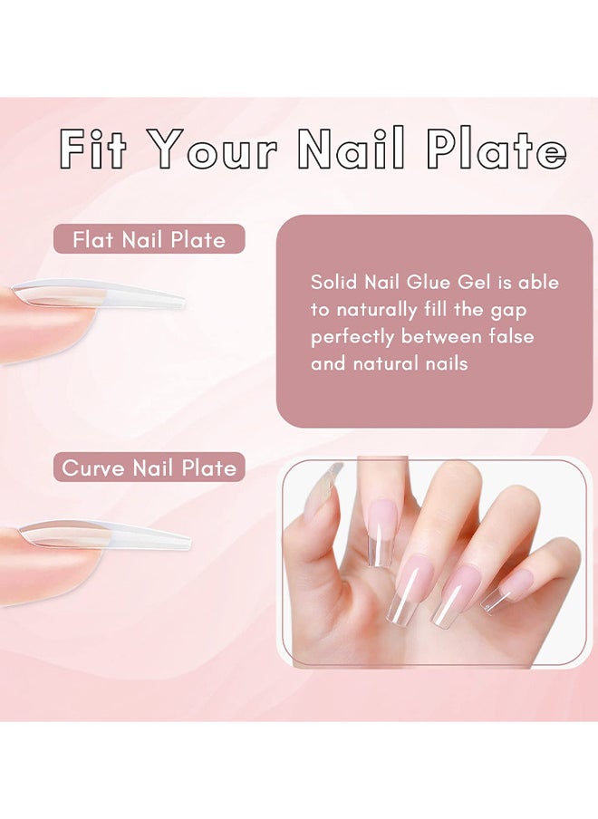 XEIJAYI Solid Nail Glue Gel For Press On Nails Acrylic Fake Nails 3D PVC Candy Soft Polish For Nail Strengthening DIY Nail Art Home Salon Use  - Image 5