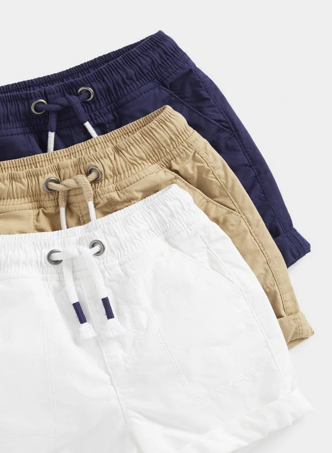 mothercare Poplin Shorts 3 Pack