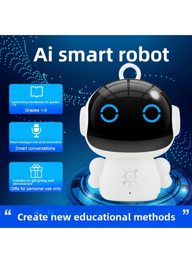 War Saint Children Intelligent Robot Early Education Machine Wifi Education Learning Machine Voice Dialogue Gift Toy Factory-Color:Super Baby-blue