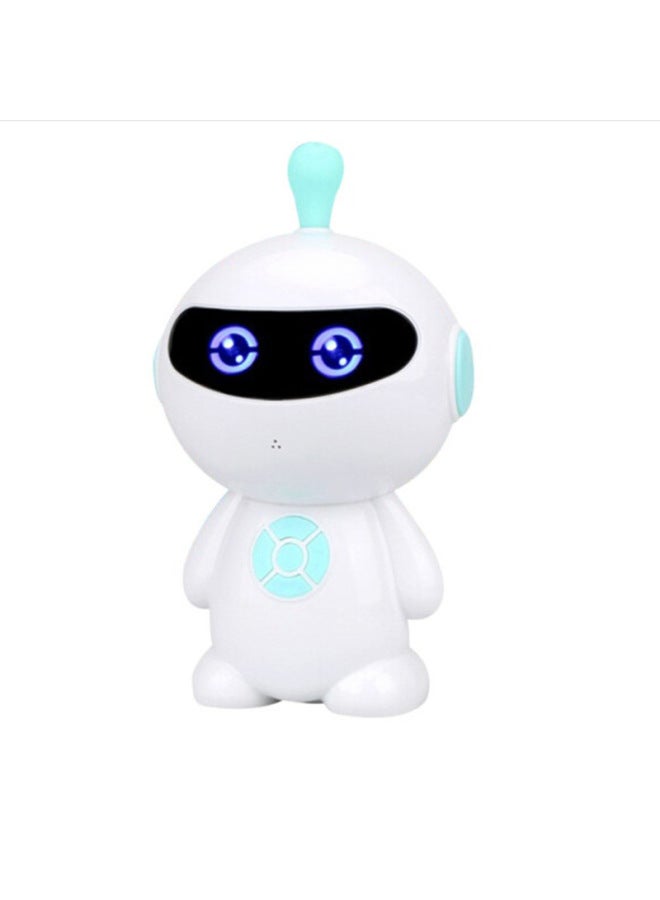 War Saint Children Intelligent Robot Early Education Machine Wifi Education Learning Machine Voice Dialogue Gift Toy Factory-Color:Super Baby-blue