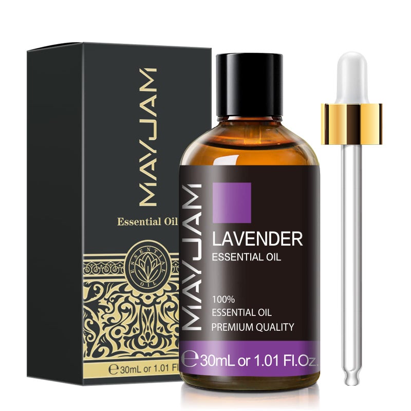 MAYJAM Lavender Essential Oil 30ML/ 1.01FL.OZ, MAYJAM Pure Aromatherapy Lavender Oil for Massage, Diffuser, Soap Making, Long Lasting Scents - Image 2