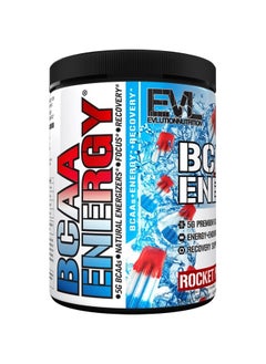Evlution EVL BCAAs Amino Acids Powder - BCAA Energy Pre Workout Powder for Muscle Recovery Lean Growth and Endurance - Rehydrating BCAA Powder Post Workout Recovery Drink with Natural Caffeine - Rocket Pop  - Image 5