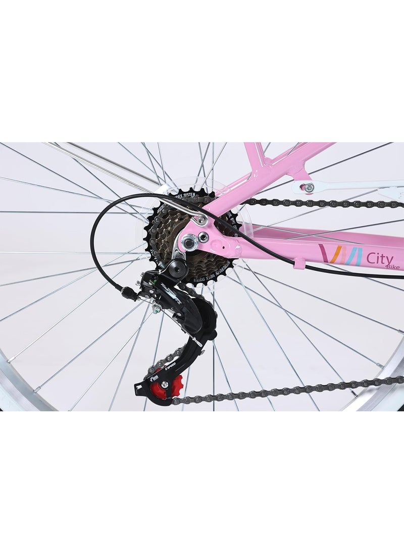 LIMOS 26 Inch Lady Bike with Alloy Frame and Shimano 7 Speed Gear System Stylish and Reliable Women Bicycle  - Image 3