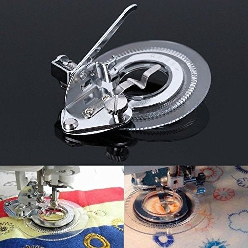 Preamer Fancy Flower Stitch Foot Round Sewing Machine Presser Foot - Image 2