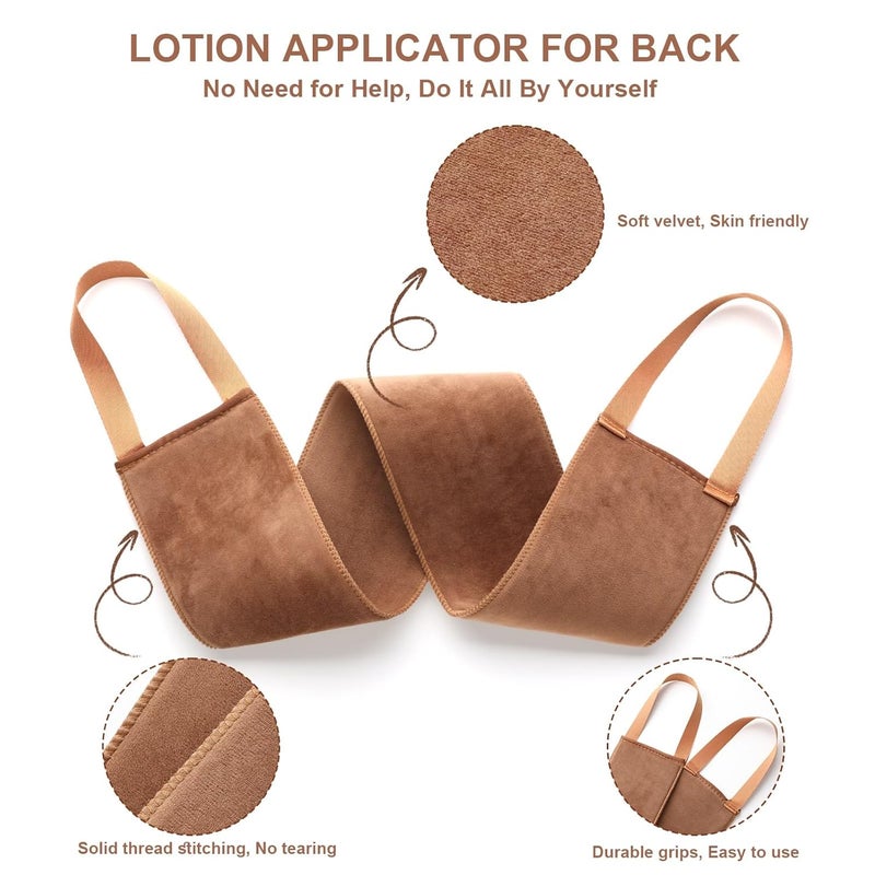 ANSPHIE 2 in 1 Self Tanning Mitt Applicator kit Self Tan Mit Self Tanner Mitt and Back Lotion Applicators for Your Back, Self Tan Mitt, Back Applicator Mitt for Self Tanner, Ultra Soft and Streak Free - Image 4