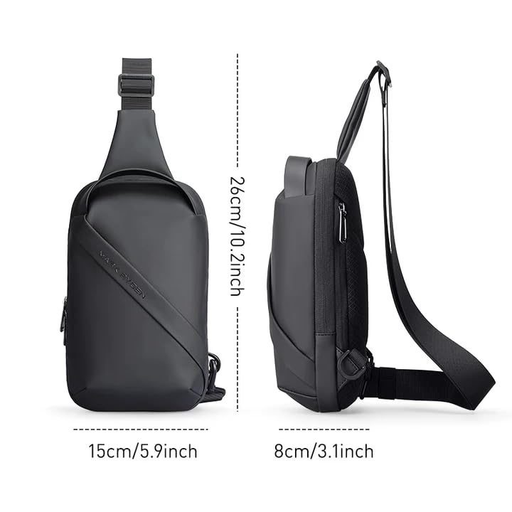 Muzee Crossbody Sling Bag for Women & Men,Lightweight Small Travel Backpack, One Strap Chest Bag for Hiking, Daypack & Travel Essentials - Image 4