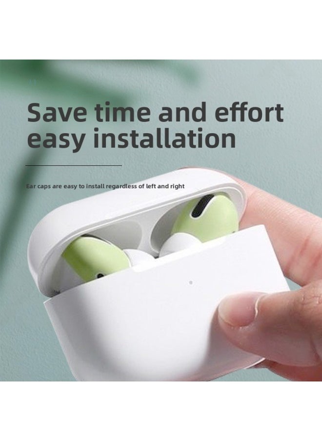 Generic - Suitable For Airpodspro Protective Sleeve Earplug Cap Apple Wireless Bluetooth Earphone Box Pro2 Generation Anti-scratch Protection-Memory Capacity:Airpodspro2 Generation Anti-slip Ear Caps [green] 2 Pairs★Free Storage Box - Image 1