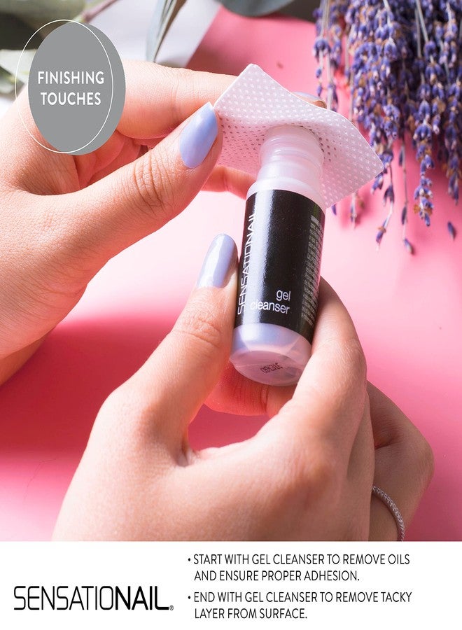 SensatioNail مجموعة إعادة تعبئة منظف جل سينسيشونال وقطع قطن، تحضير الأظافر لطلاء الجل، تحافظ على عمر المانيكير، مقاومة للتلف، جودة صالون، مجموعة مكونة من 15 قطعة - Image 2