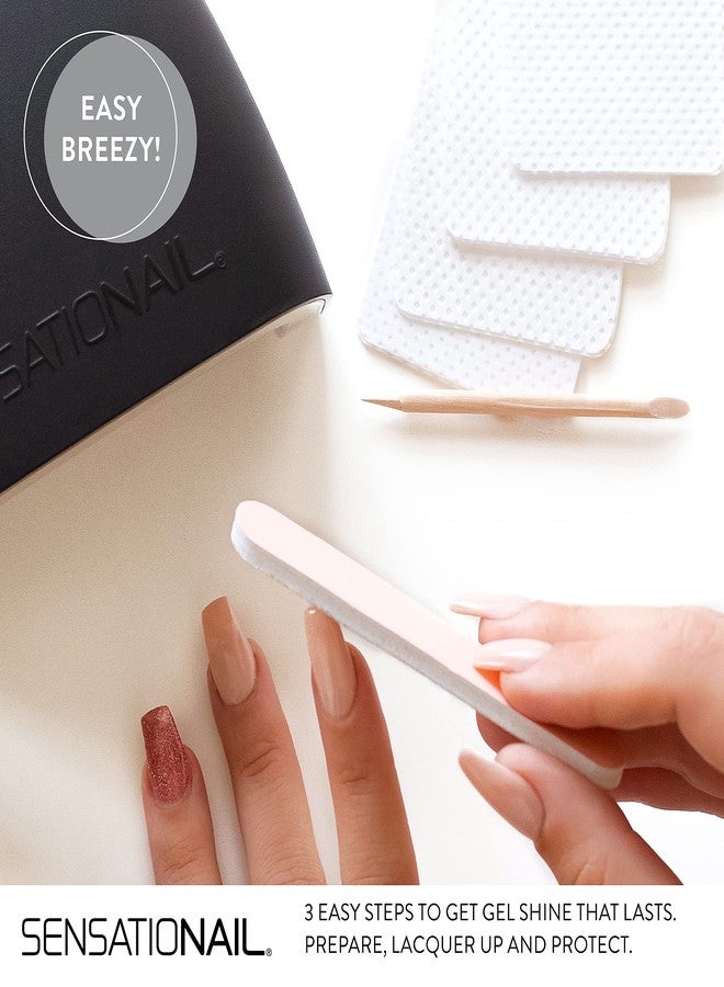 SensatioNail مجموعة إعادة تعبئة منظف جل سينسيشونال وقطع قطن، تحضير الأظافر لطلاء الجل، تحافظ على عمر المانيكير، مقاومة للتلف، جودة صالون، مجموعة مكونة من 15 قطعة - Image 4