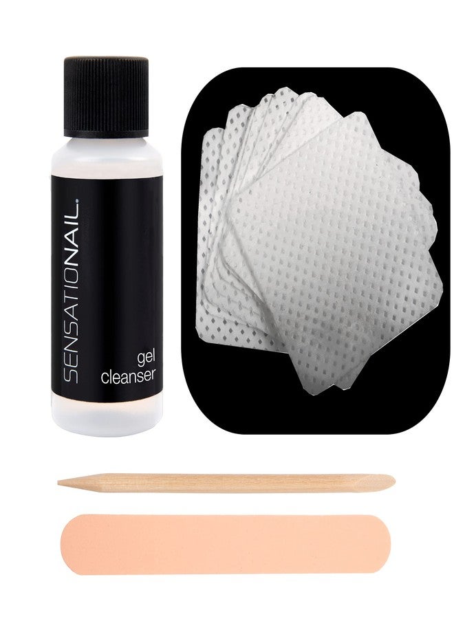 SensatioNail مجموعة إعادة تعبئة منظف جل سينسيشونال وقطع قطن، تحضير الأظافر لطلاء الجل، تحافظ على عمر المانيكير، مقاومة للتلف، جودة صالون، مجموعة مكونة من 15 قطعة - Image 1