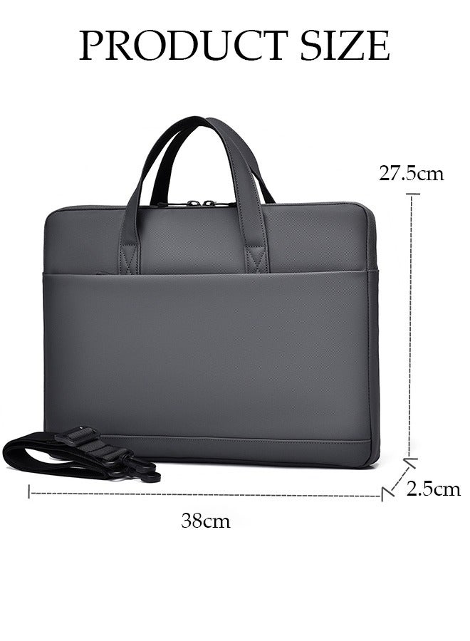 DUNISO 15.6 Inch Laptop Bag Lightweight Computer Bag Travel Business Briefcase Water Resistance Shoulder Messenger Bag Laptop Handbag for Men and Women Work Office  - Image 4